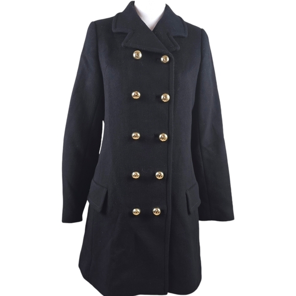 Kate Spade Classic Military Wool Coat in 6 - Picture 1 of 8